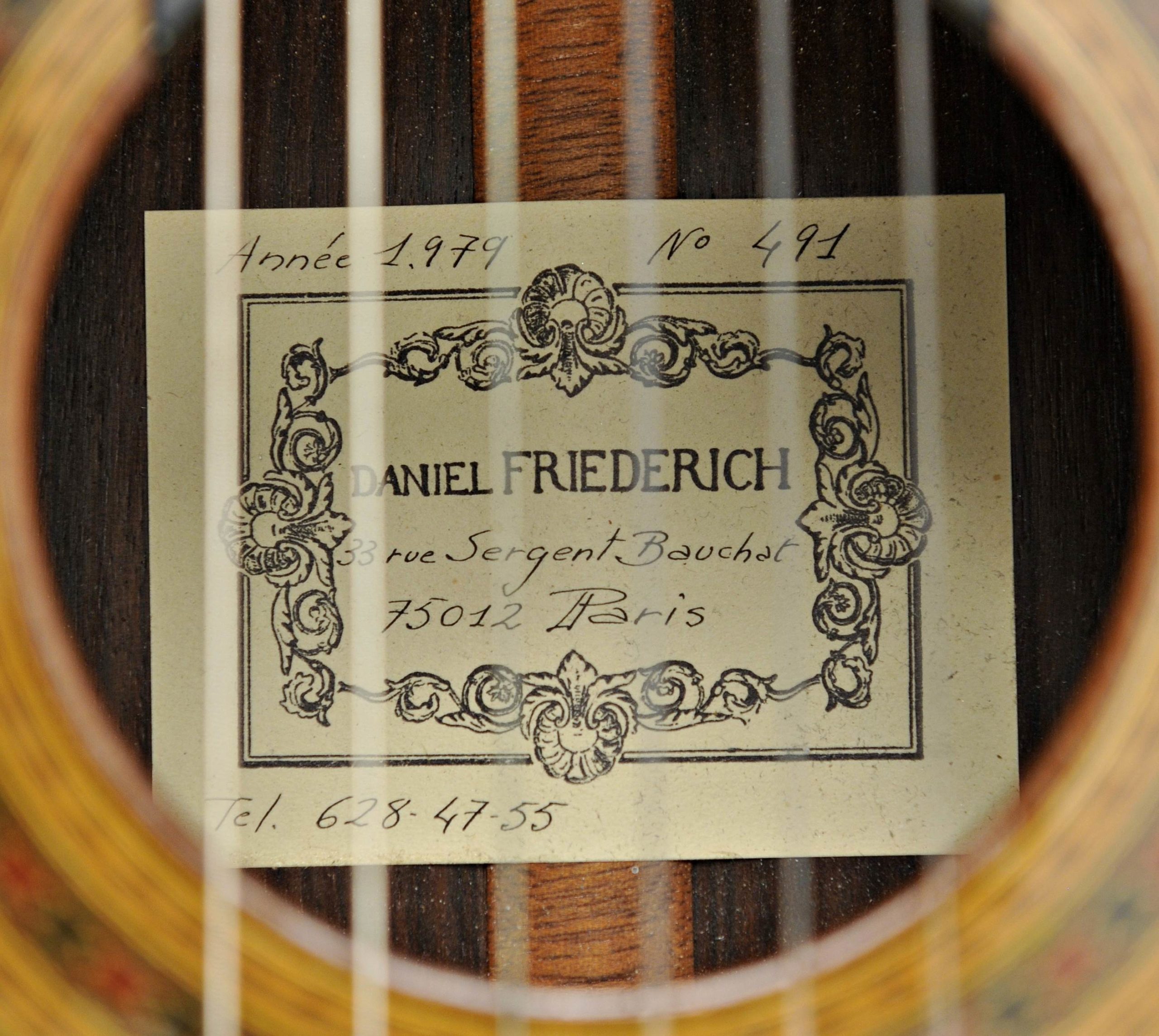 Guitare de Daniel FRIEDERICH - Collection Lagoya