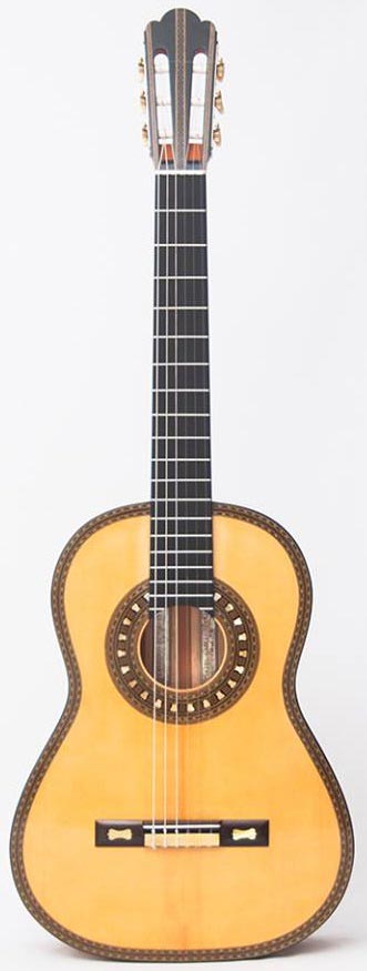 Guitare La Cumbre d'Antonio de Torres, 1858.