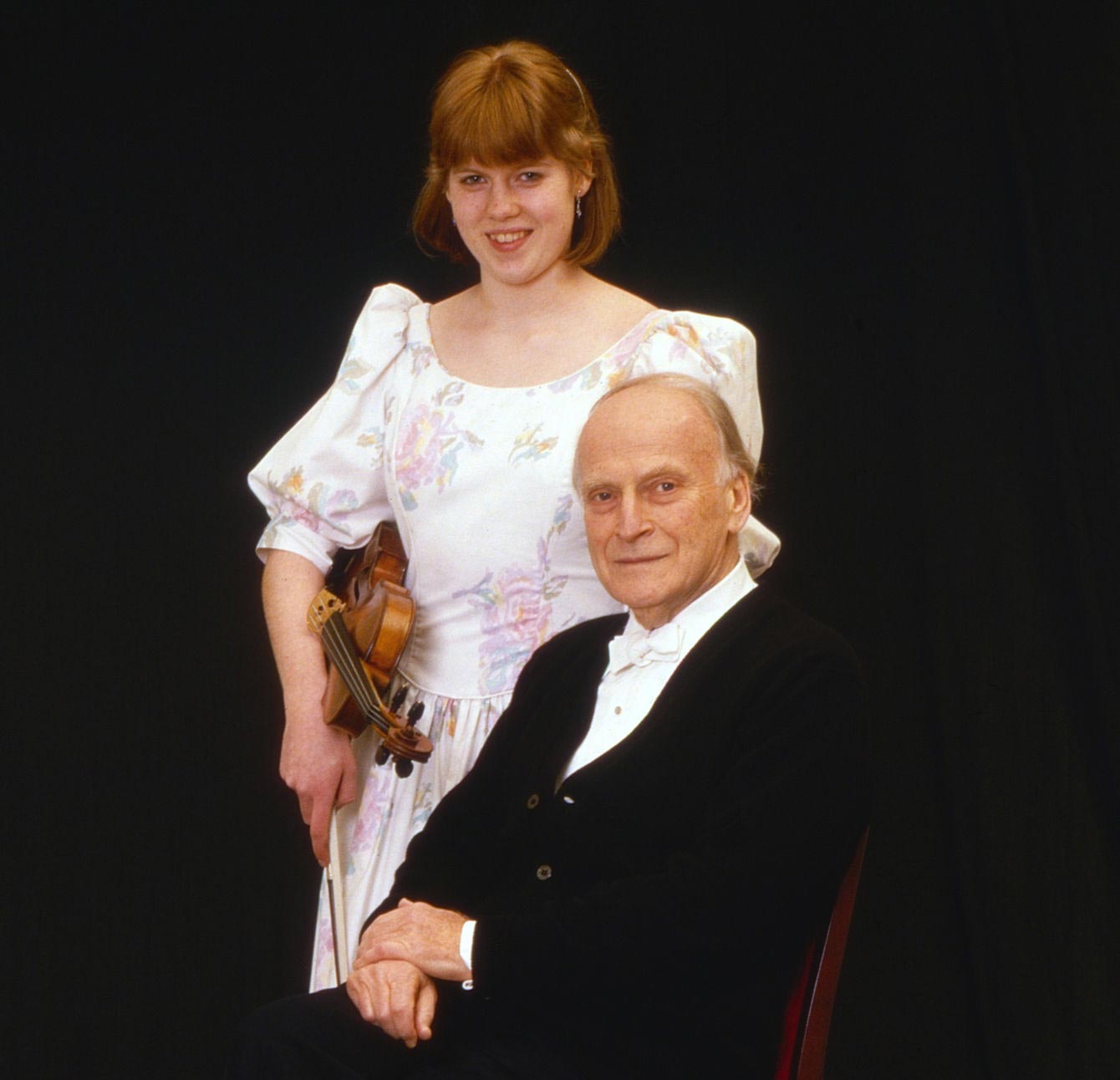 Isabelle Faust et Sir Yehudi Menuhin