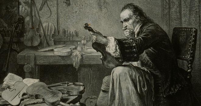 Jean-Edouard Hamman, Stradivarius dans son atelier