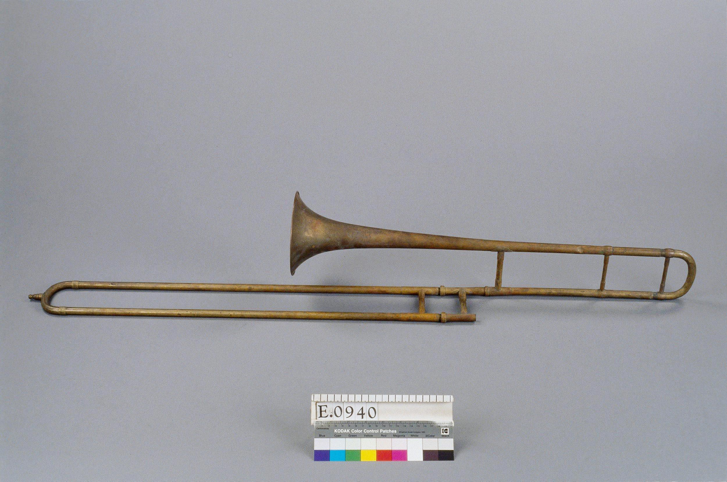 Antoine Courtois, Trombone à coulisse, 1872-1878, Musée de la Musique, © Thierry Ollivier