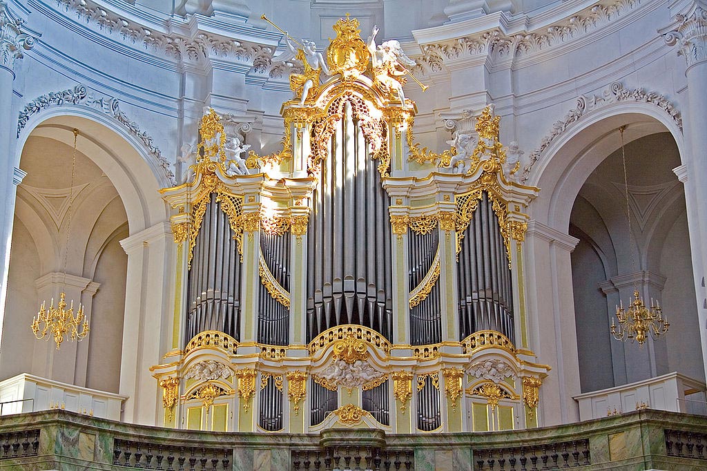 Orgue de la Cathédrale de la Sainte-Trinité de Dresde construit par Johann Gottfried Silbermann