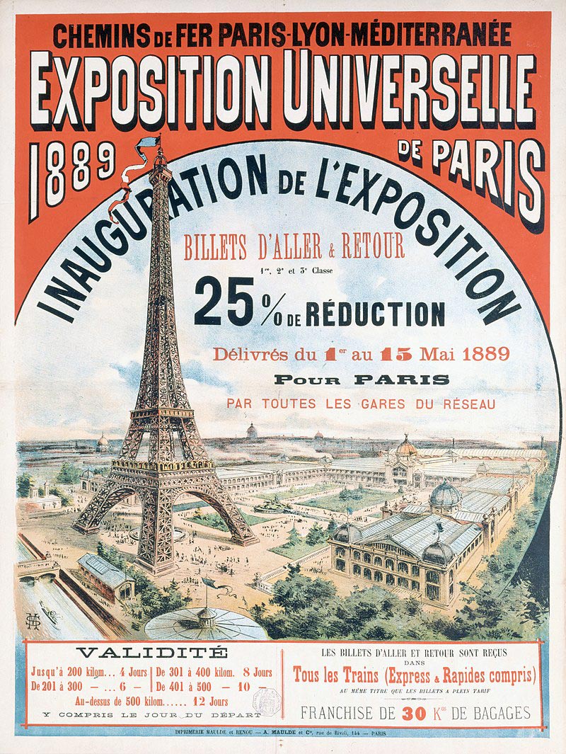 Affiche de l'Exposition universelle de Paris de 1889