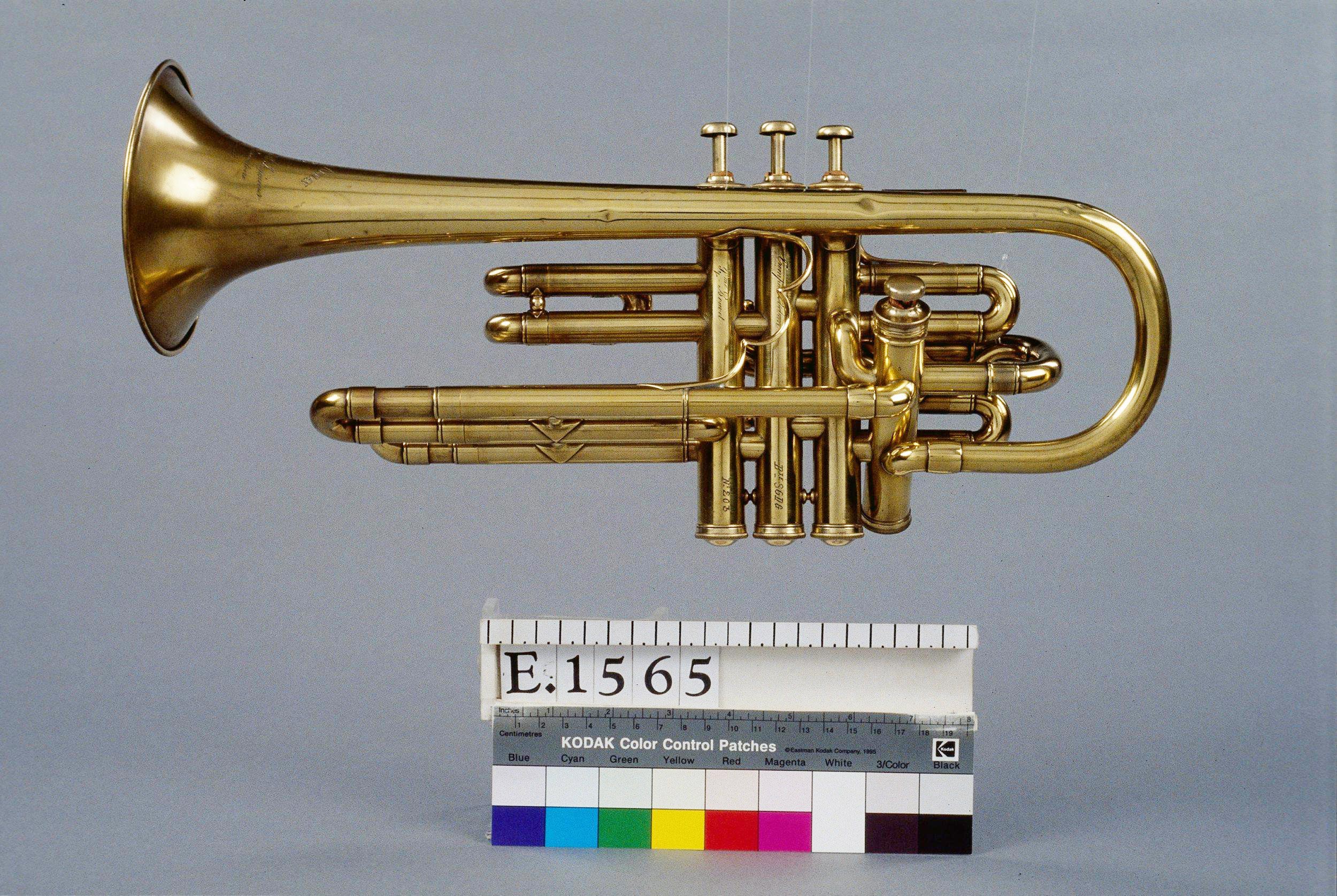 Trompette à pistons, Arban Bouvet, 1885, Musée de la Musique, © Thierry Ollivier