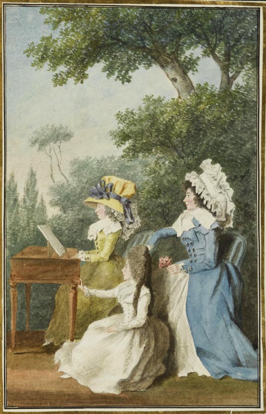 Carmontelle, Portraits de femmes, entre 1776-1787, musée Condé, Chantilly ©RMN-Grand Palais
