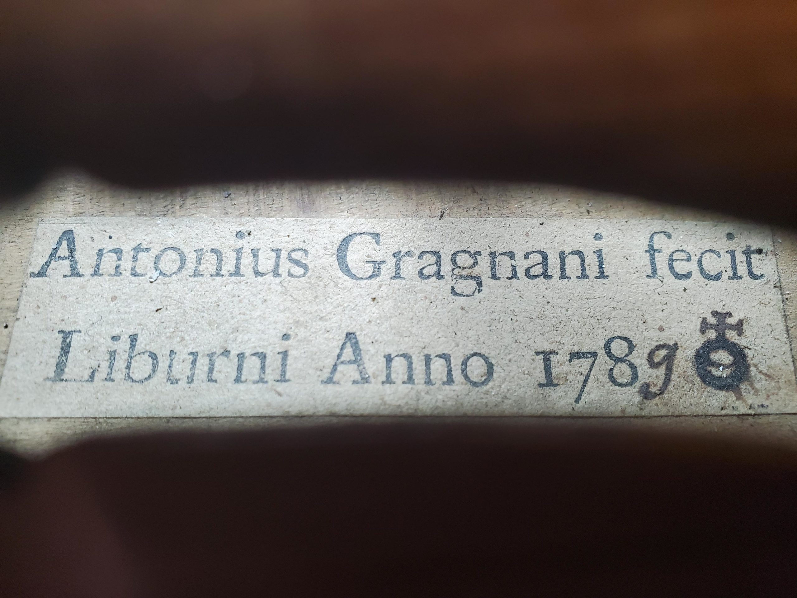 Antonio Gragnani, Violon, Vichy Enchères, 2 juin 2022, étiquette