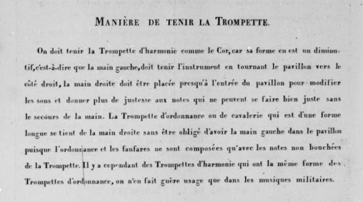 David Buhl, Méthode de trompette adoptée pour l'enseignement de l'école de trompette, Paris, 1824