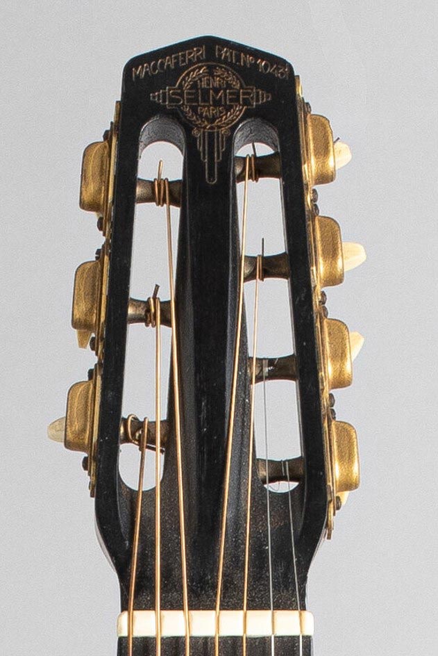 Guitare à sept cordes de marque Selmer, n°140, tête, Vichy Enchères, 5 novembre 2022