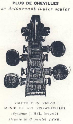 Système de chevilles J. Hel, breveté en 1886