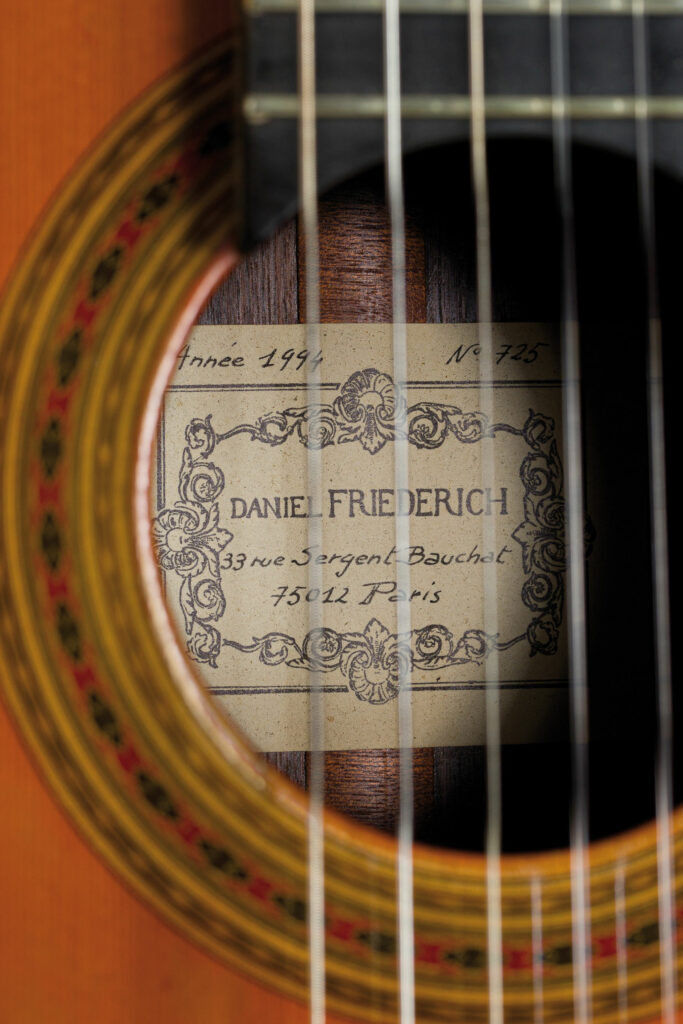 Guitare classique de Daniel FRIEDERICH faite au millésime de 1994 n°725