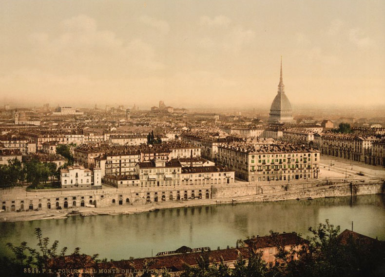 Turin, photographie des années 1890-1900, Library of Congress Online Catalog