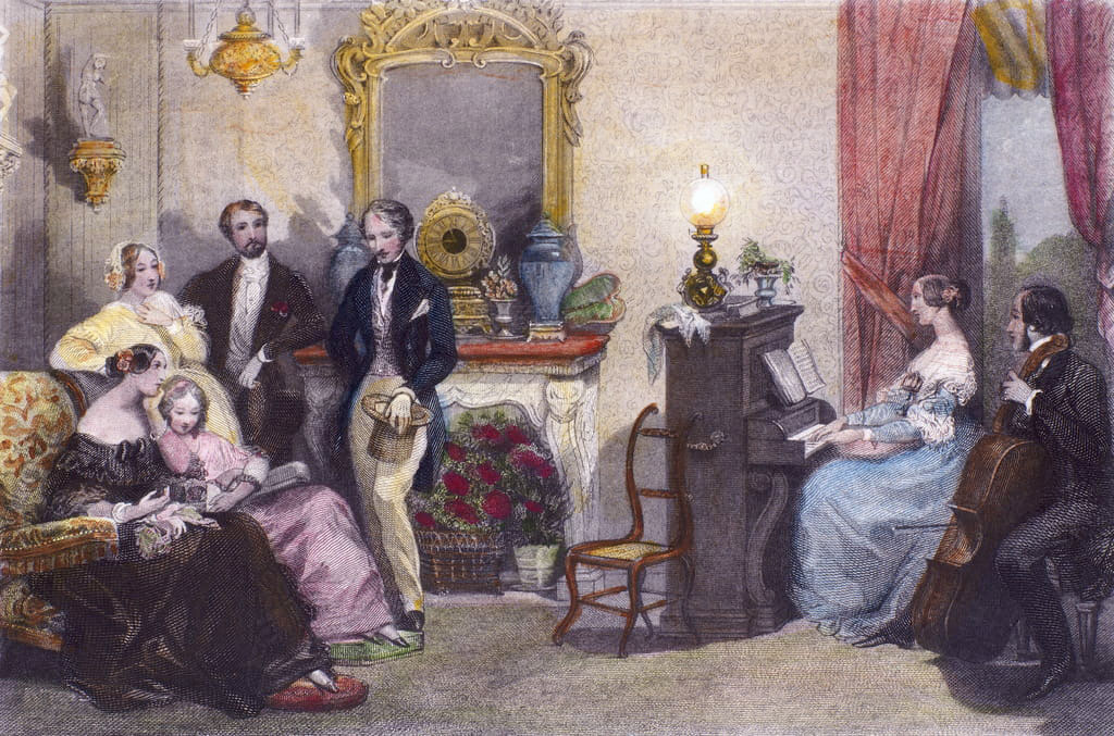 Eugène Lami, Scène d'Eté à Paris, 1840