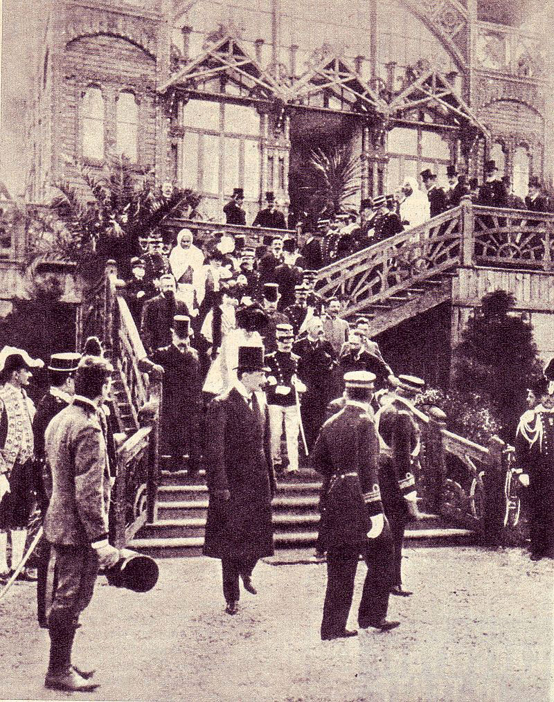 Les souverains d'Italie inaugurent l'exposition internationale de Milan en 1906