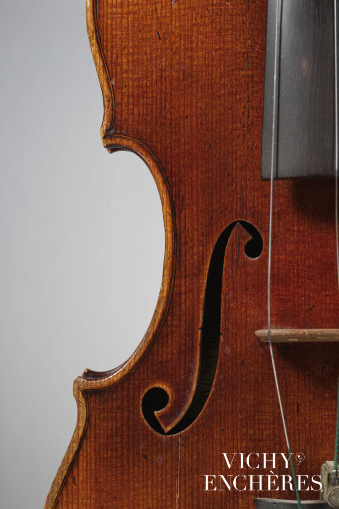 Violon de Paul BLANCHARD, n°1, 1876 Instrument mis en vente par Vichy Enchères le 30 novembre 2023 © C. Darbelet