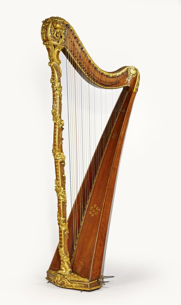 Edmond Saunier, Harpe, vers 1760, Musée de la Musique, Paris, crédits Claude Germain