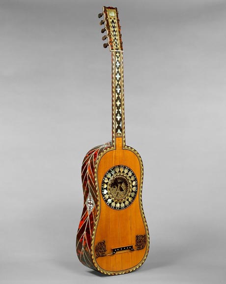 Attribuée à Jean-Baptiste Voboam, guitare, 1697, Metropolitan Museum of New York