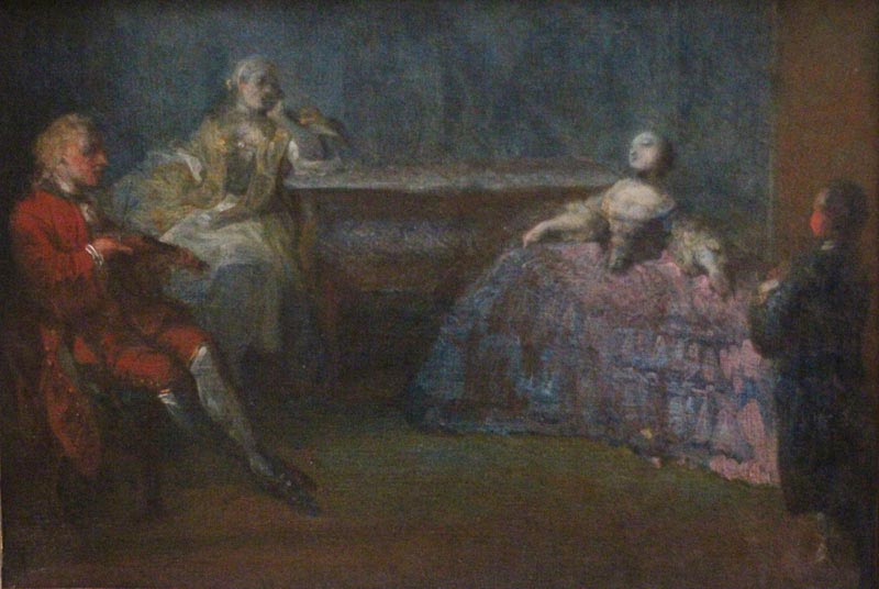 Gabriel de Saint-Aubin, La leçon de danse, Beaux-Arts de Rouen