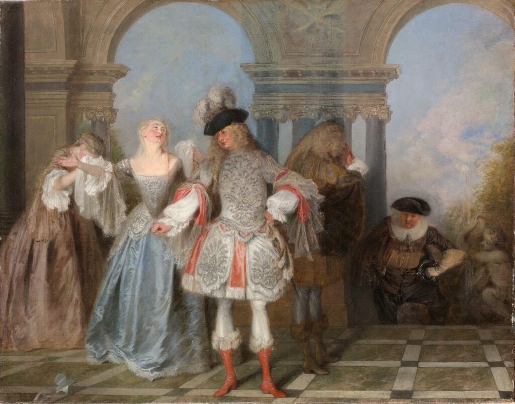 Antoine Watteau, Les Comédiens Français, 1720, Metropolitan Museum, NY