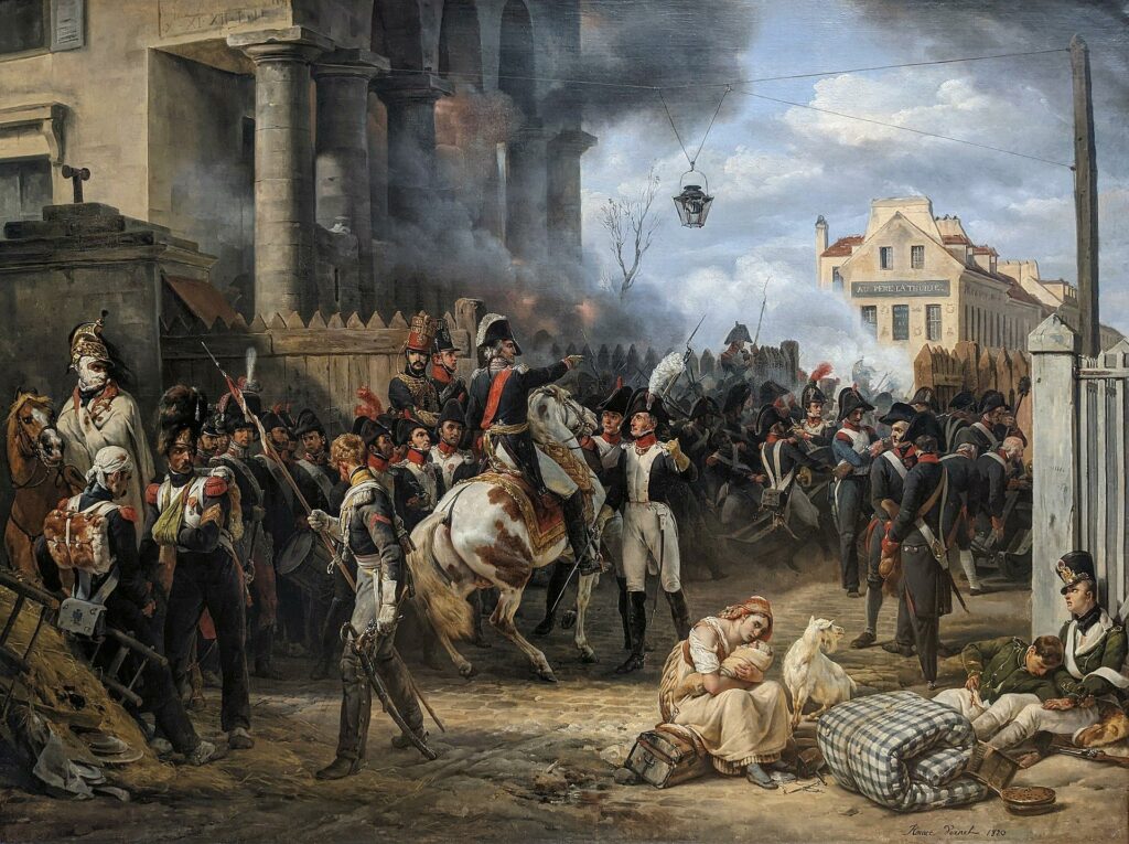 La Barrière de Clichy. Défense de Paris, le 30 mars 1814 - Horace Vernet - Musée du Louvre Peintures RF 126