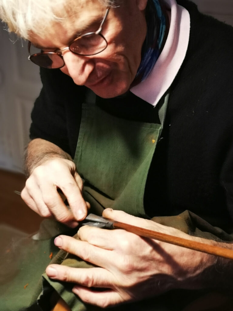 Christophe Schaeffer dans son atelier, archives personnelles