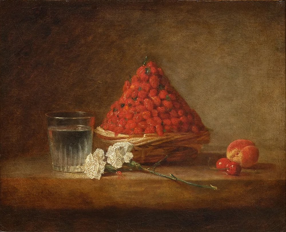 Jean Siméon Chardin, La panier de fraises des bois.