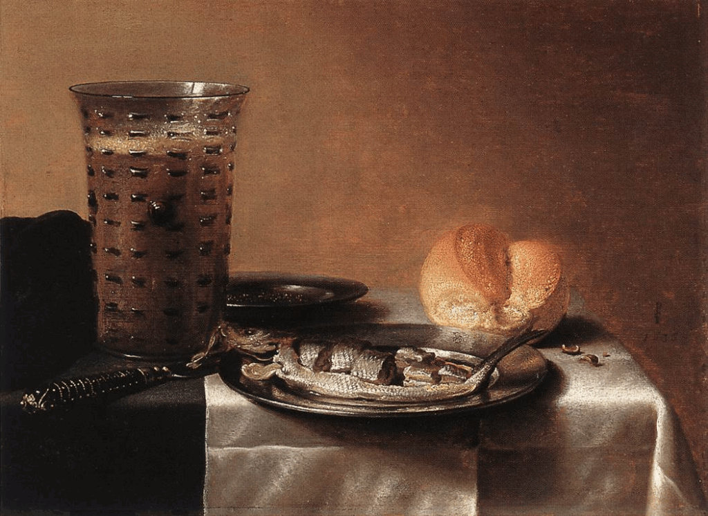 Pieter Claesz, Nature morte au hareng, 1636, Musée Boijmans Van Beuningen, Rotterdam.