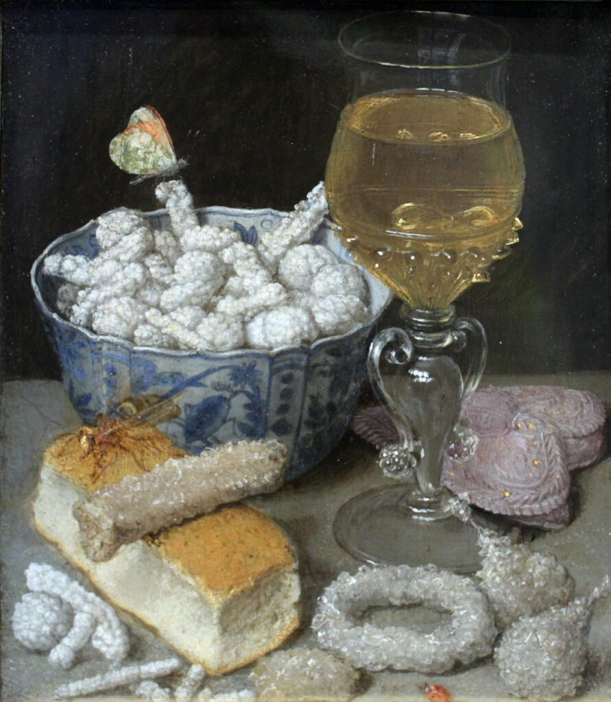 Nature morte au pain et sucrerie, de Georg Flegel-1637-Stadel Museum-Francfort