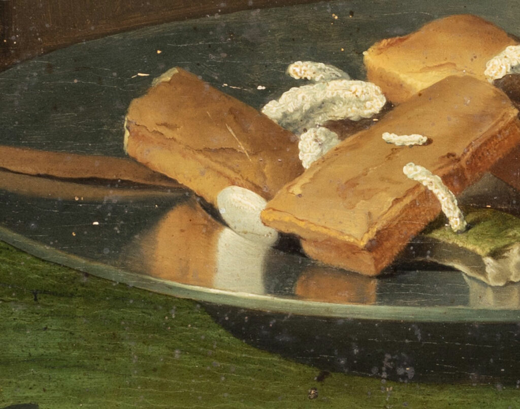 Nature morte aux financiers, de Lubin Baugin -vers-1630- détails -Vichy-Enchères