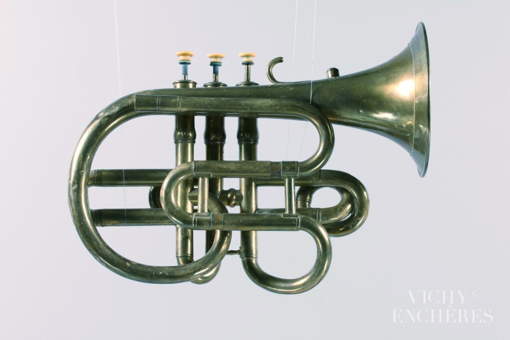 Cornet à trois, pistons STOETZEL estampillée Ch. KRETZSGCHMANN.