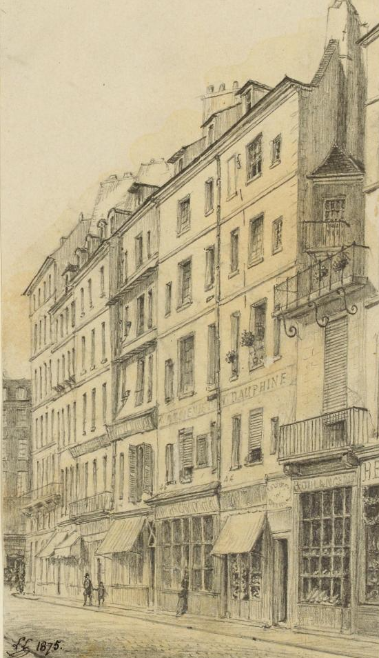 Leon Leymonnerye - rue Dauphine - dessin - Musée Carnavalet.