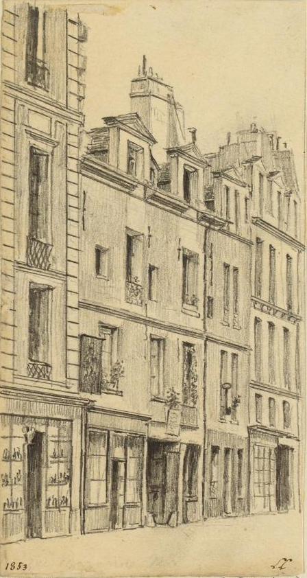 Leon Leymonnerye - rue Mazarine - dessin - Musée Carnavalet.