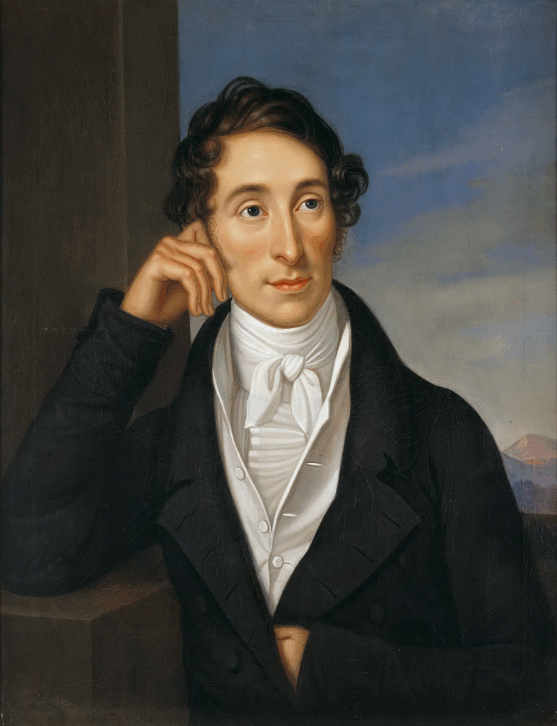 Carl Maria von Weber, huile sur toile de Caroline Bardua - 1821.