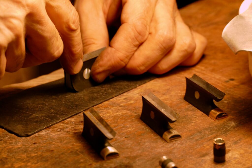 Goupillage de coulisse.