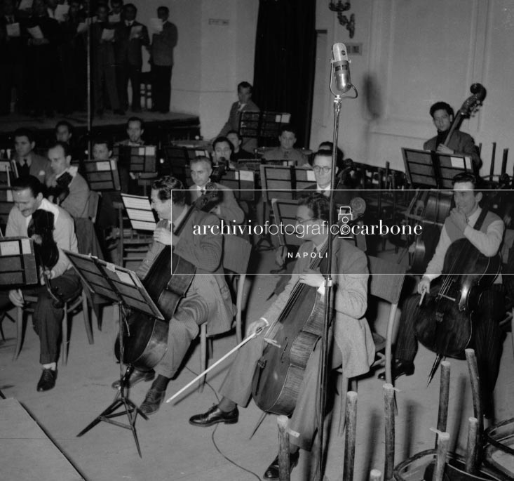 Archive photo su Conservatoire di San Pietro a Majella à Naples.
