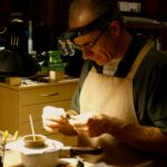 Pascal Camurat au travail dans son atelier -archive personnelle.