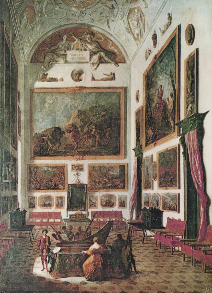 Johann Heinrich Schönfeld, Exercices musicaux à l'épinette, c.1640, Staatliche Kunstsammlungen Dresden