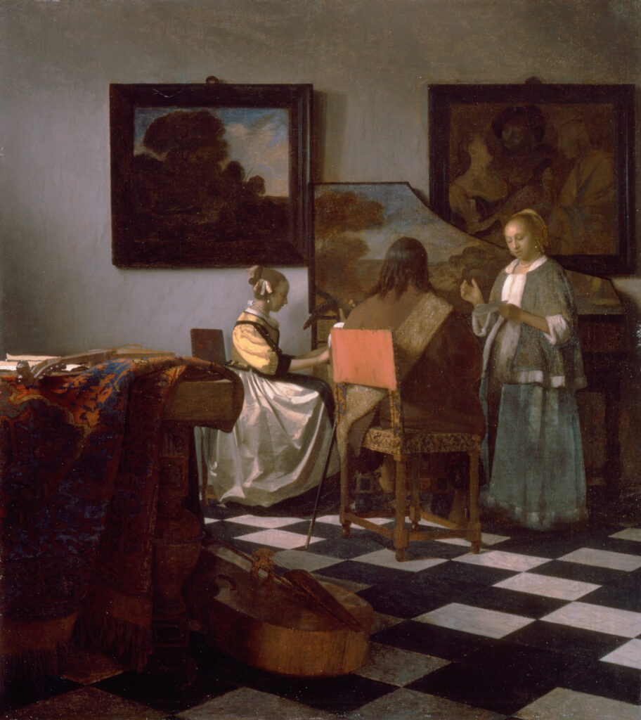 Vermeer, Le Concert, 1663–66, Volé en 1990 au Musée Isabella Stewart Gardner, Boston