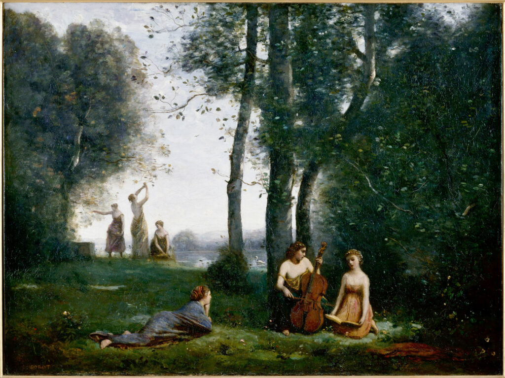 Jean-Baptiste Camille Corot, Le Concert champêtre, 1857, Musée Condé, Chantilly