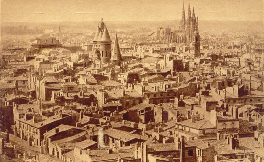 Bordeaux, 1946, carte postale