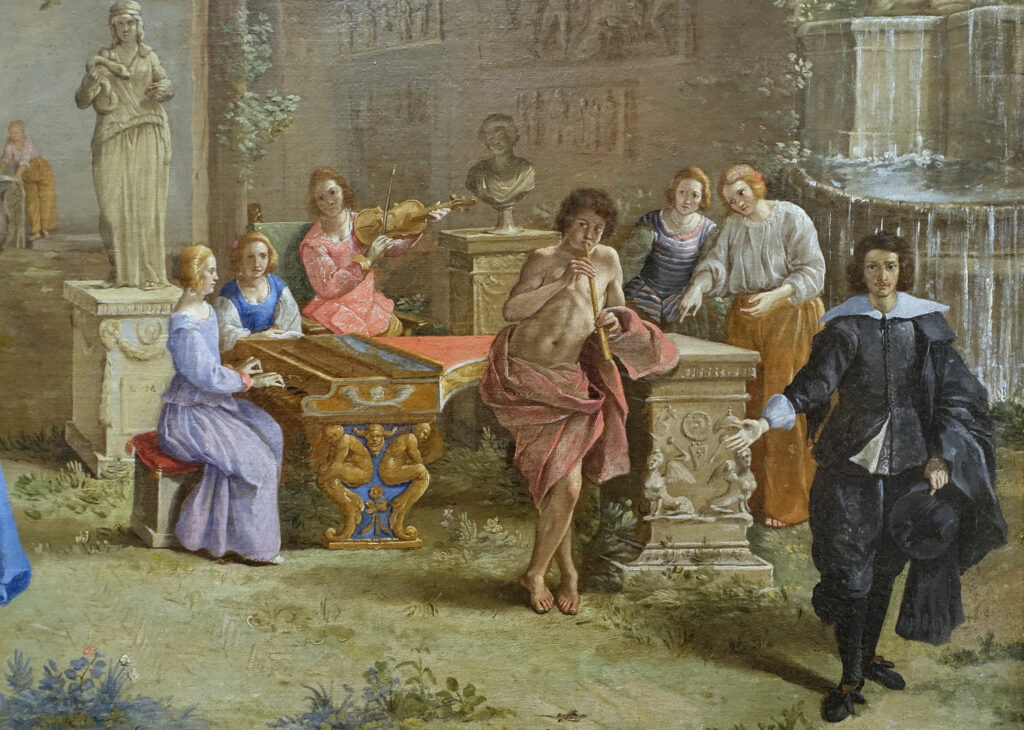 Giovanni Battista Passeri, Concert dans un jardin romain, vers 1640, Blanton Museum of Art, Austin, Texas
