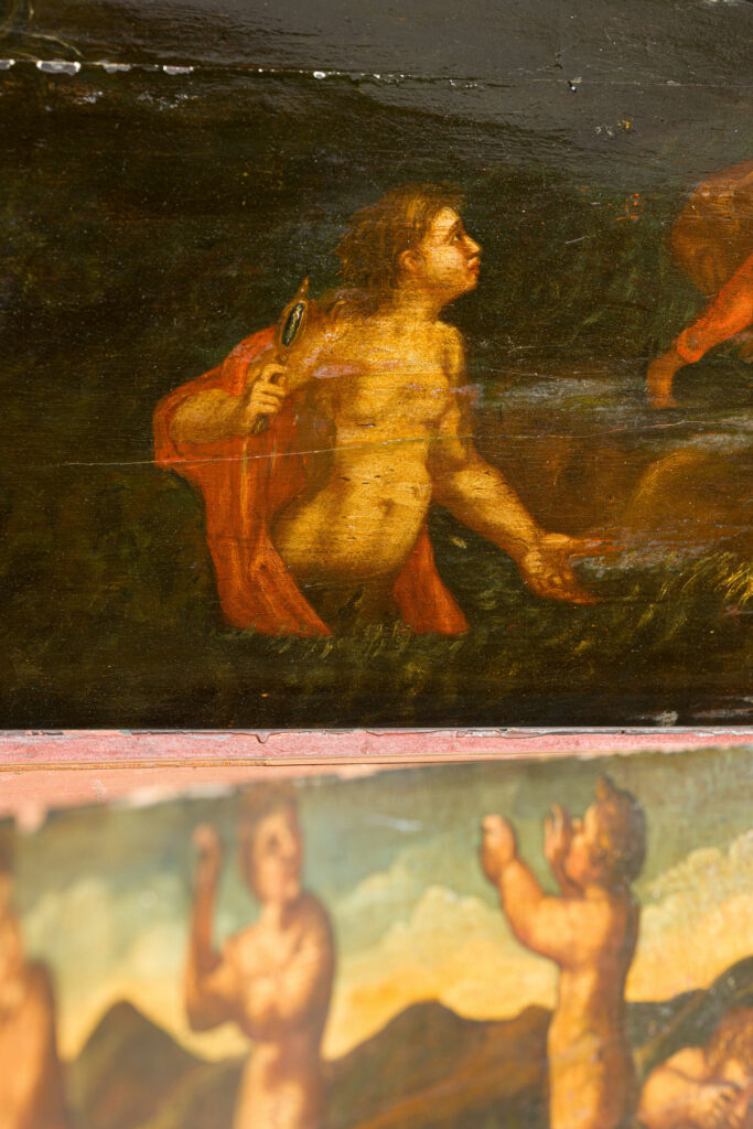 Clavecin italien probablement de Francesco FABBRI, Rome vers 1630 Instrument mis en vente par Vichy Enchères le 2 mai 2026 © Vichy Enchères/ Photo C. Darbelet