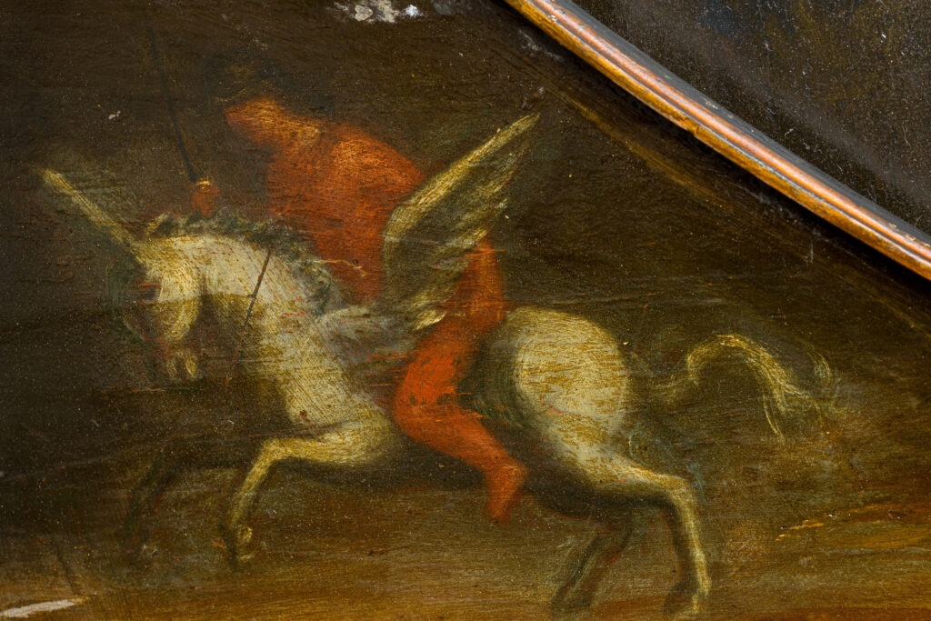 Clavecin italien probablement de Francesco FABBRI, Rome vers 1630 Instrument mis en vente par Vichy Enchères le 2 mai 2026 © Vichy Enchères/ Photo C. Darbelet