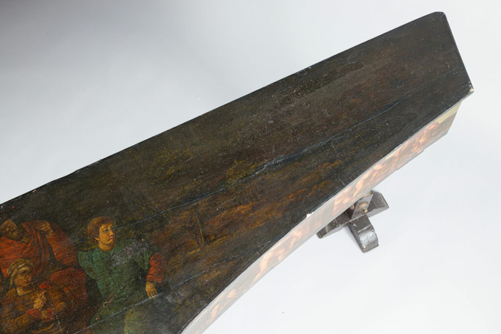 Clavecin italien probablement de Francesco FABBRI, Rome vers 1630 Instrument mis en vente par Vichy Enchères le 2 mai 2026 © Vichy Enchères/ Photo C. Darbelet