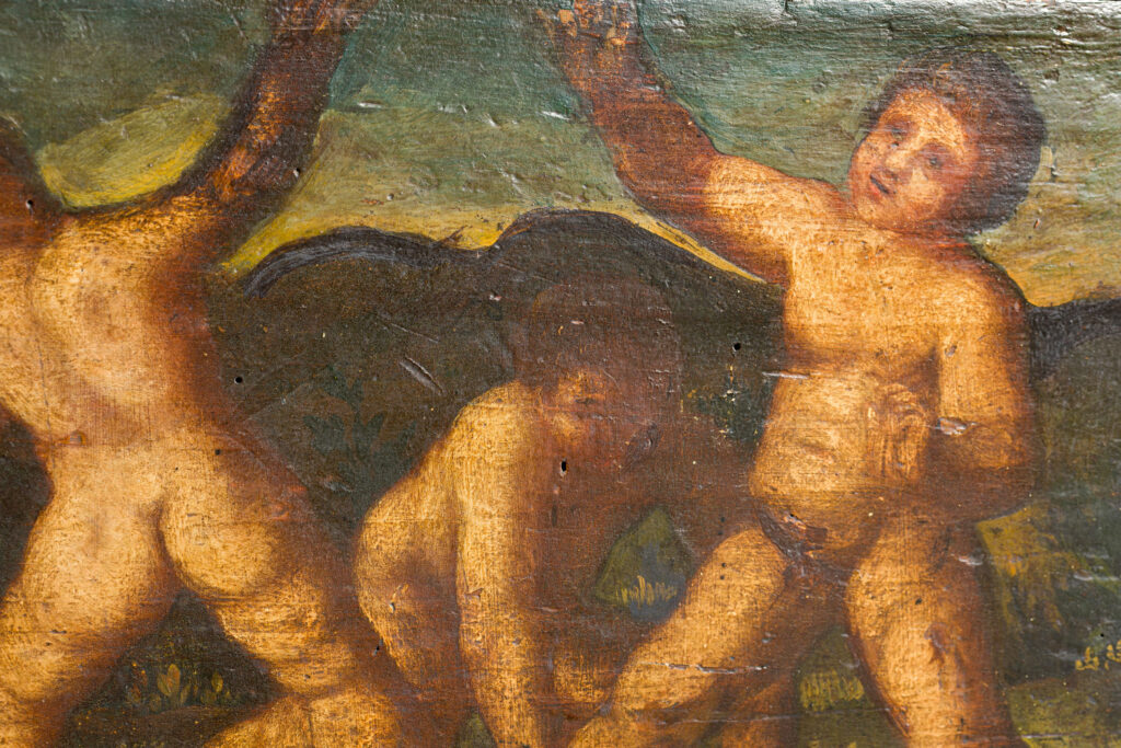 Clavecin italien probablement de Francesco FABBRI, Rome vers 1630 Instrument mis en vente par Vichy Enchères le 2 mai 2026 © Vichy Enchères/ Photo C. Darbelet