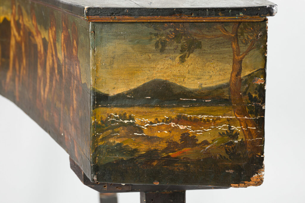 Clavecin italien probablement de Francesco FABBRI, Rome vers 1630 Instrument mis en vente par Vichy Enchères le 2 mai 2026 © Vichy Enchères/ Photo C. Darbelet