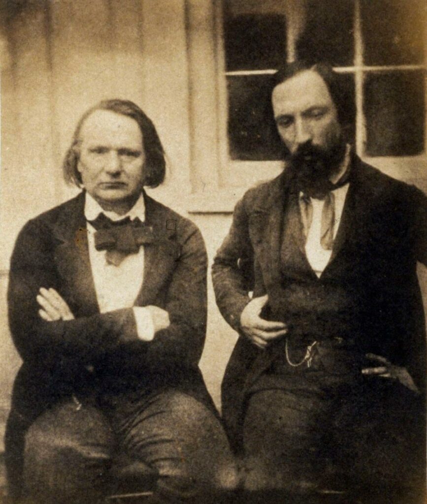 Victor Hugo et Auguste Vacquerie, qui prit de nombreuses photographies pendant les années d'exil
