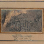 Victor HUGO (1802-1885) Souvenir d’une démolition Plume et encre brune, lavis brun avec de légers rehauts de gouache et d’aquarelle, 7 x 12,8 cm Signé et daté « Victor Hugo 1864 » Expert : Cabinet de Bayser Œuvre mise en vente par Vichy Enchères le 13 août 2026 © Vichy Enchères / Photo C. Darbelet