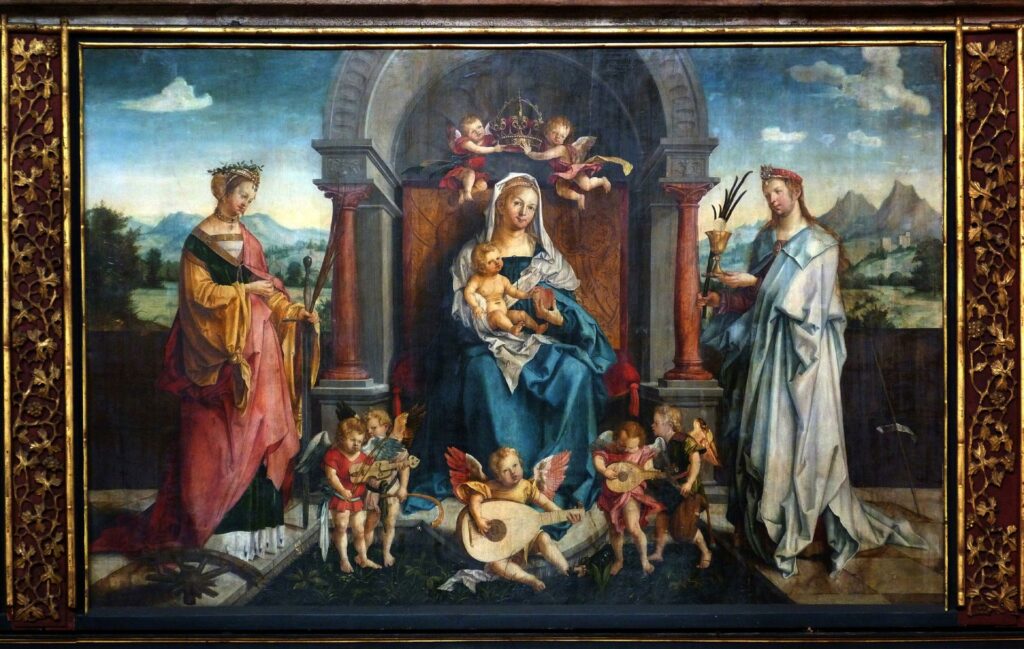 Hans Süß von Kulmbach, d’après un projet d’Albrecht Dürer, Épitaphe du prévôt Lorenz Tucher, 1513, église Saint-Sébald, Nuremberg