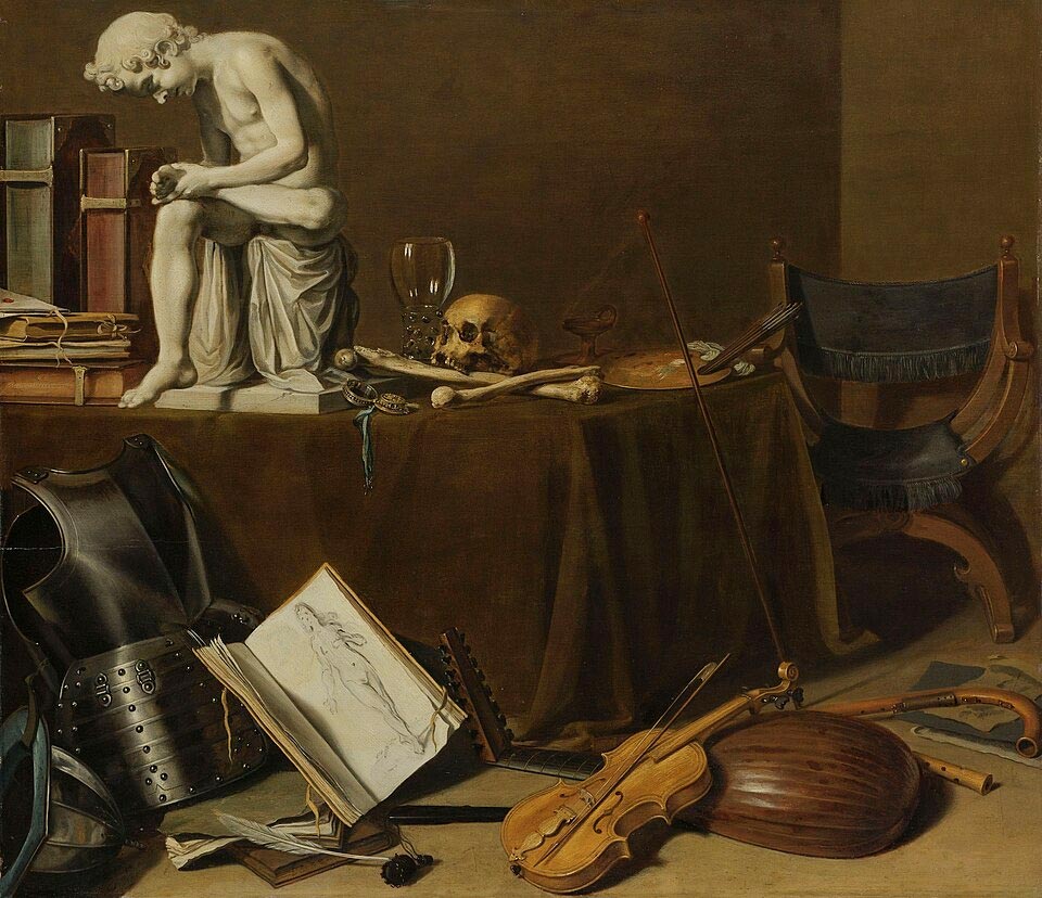Pieter Claesz, Vanitas Still Life with the Spinario, 1628, Rijksmuseum, Amsterdam