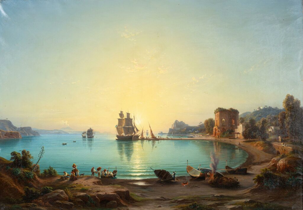 Naples, Johann Rudolf Bühlmann, Huile sur toile.